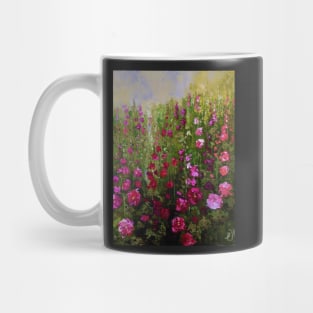 Hollyhocks Mug